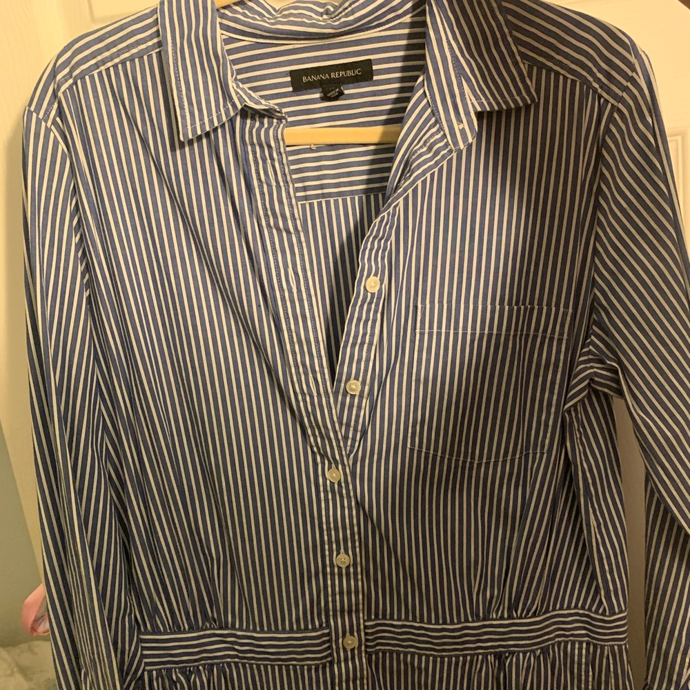 Banana Republic pinstripe dress size 14
